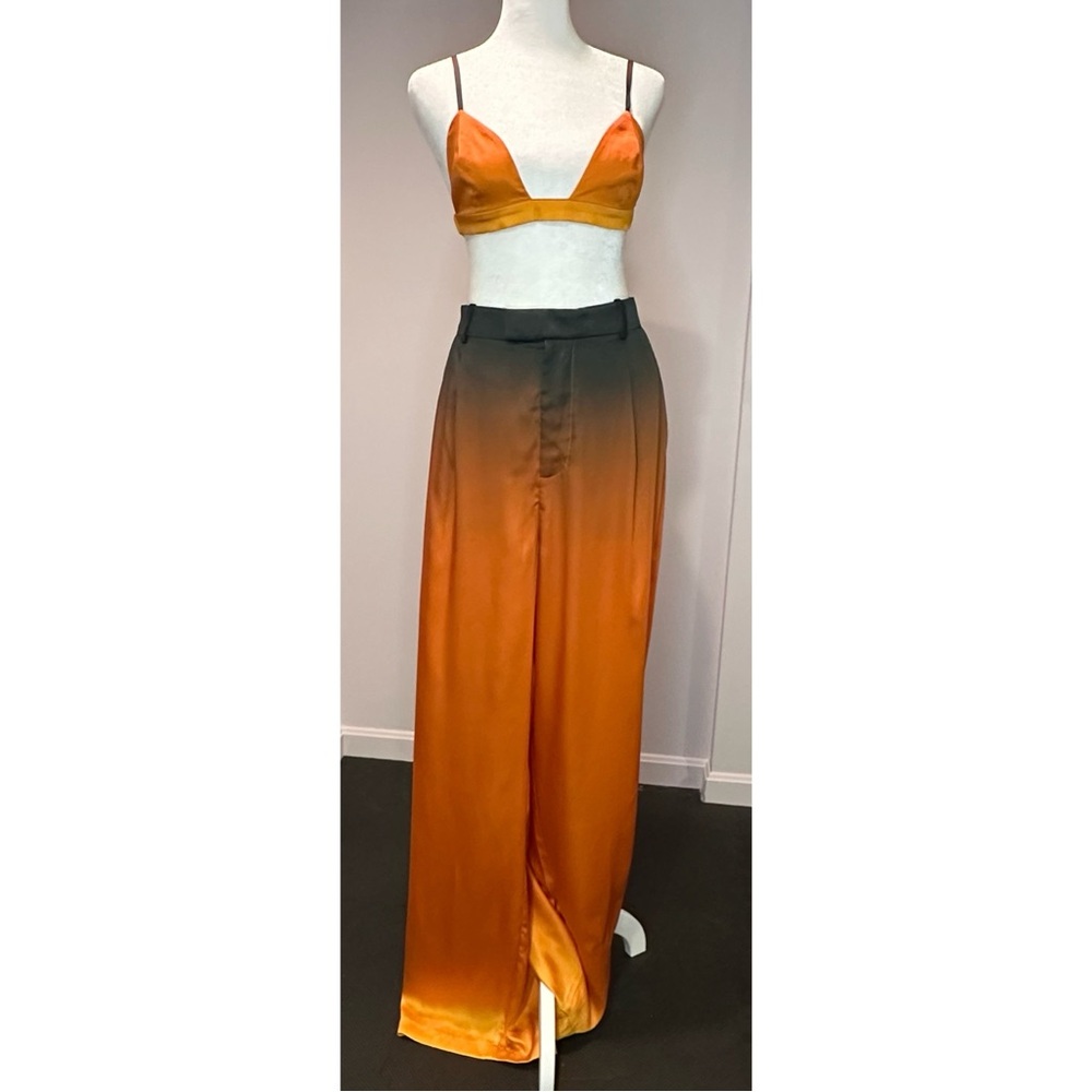 Ronny Kobo Collection Orange Wide Leg matching set